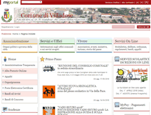 Tablet Screenshot of comune.villadose.ro.it